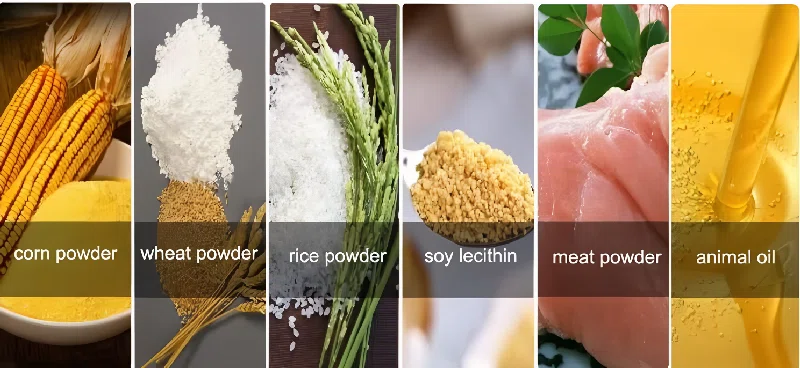 Reference raw materials used in aquatic feed production