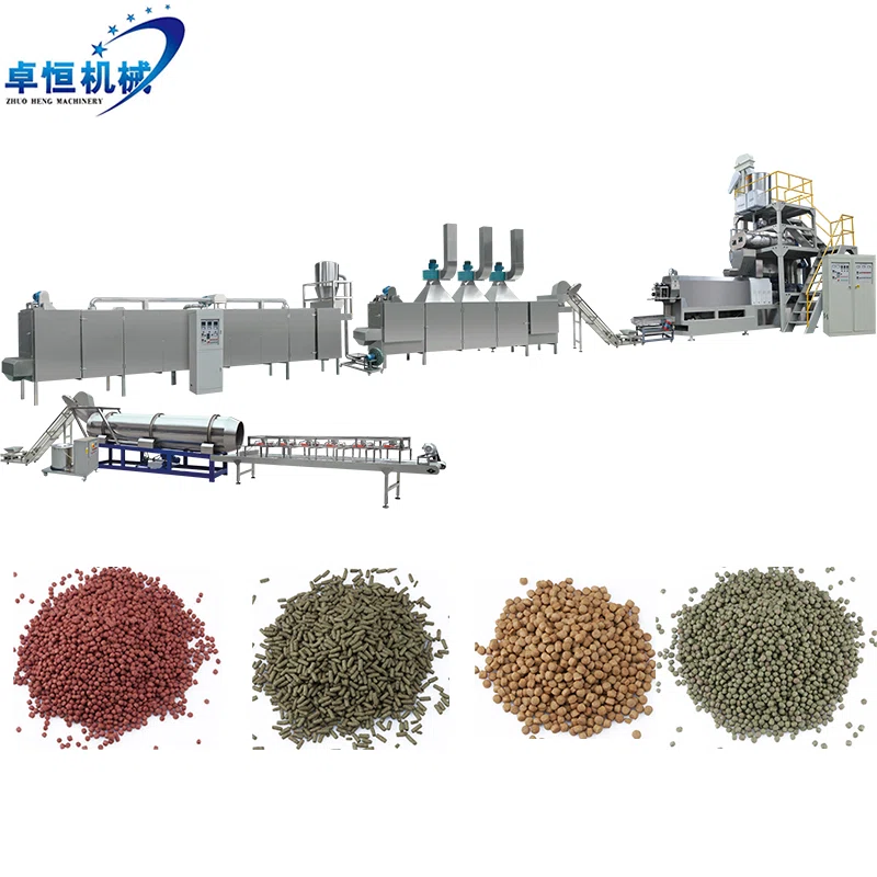 Complete Zhuoheng fish feed production line with aquatic feed pellets