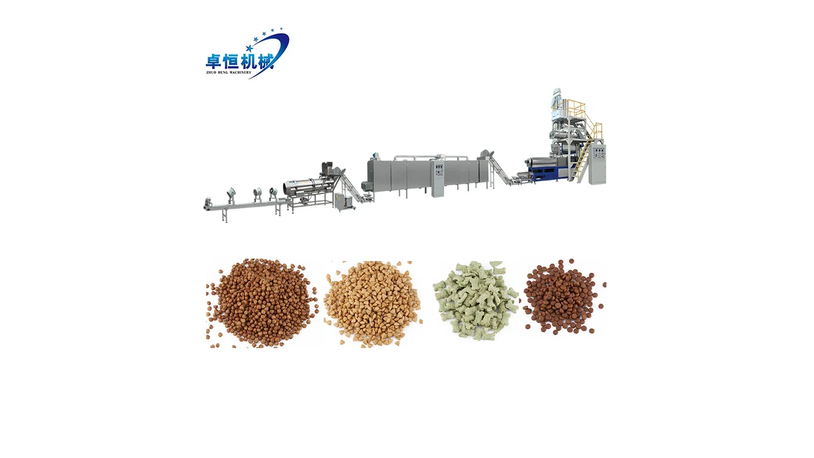 Dry pet food line overview used to map bulk-density sampling locations